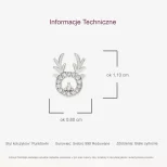 Błyszczące kolczyki srebrne 999 ReniGajki KOL11D