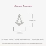 Błyszczące kolczyki srebrne 999 ReniGajki KOL11E