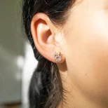 Błyszczące kolczyki srebrne 999 ReniGajki KOL11G