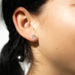 Błyszczące wkrętki srebrne 999 Preniferki KOL28H