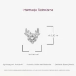 Błyszczące wkrętki srebrne 999 Preniferki KOL28I