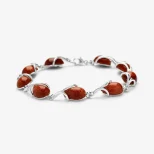 Bransoletka srebrna z piaskiem pustyni Blask Słońca 5A