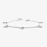 Bransoletka srebrna z serduszkami Miłość w Paryżu 9A