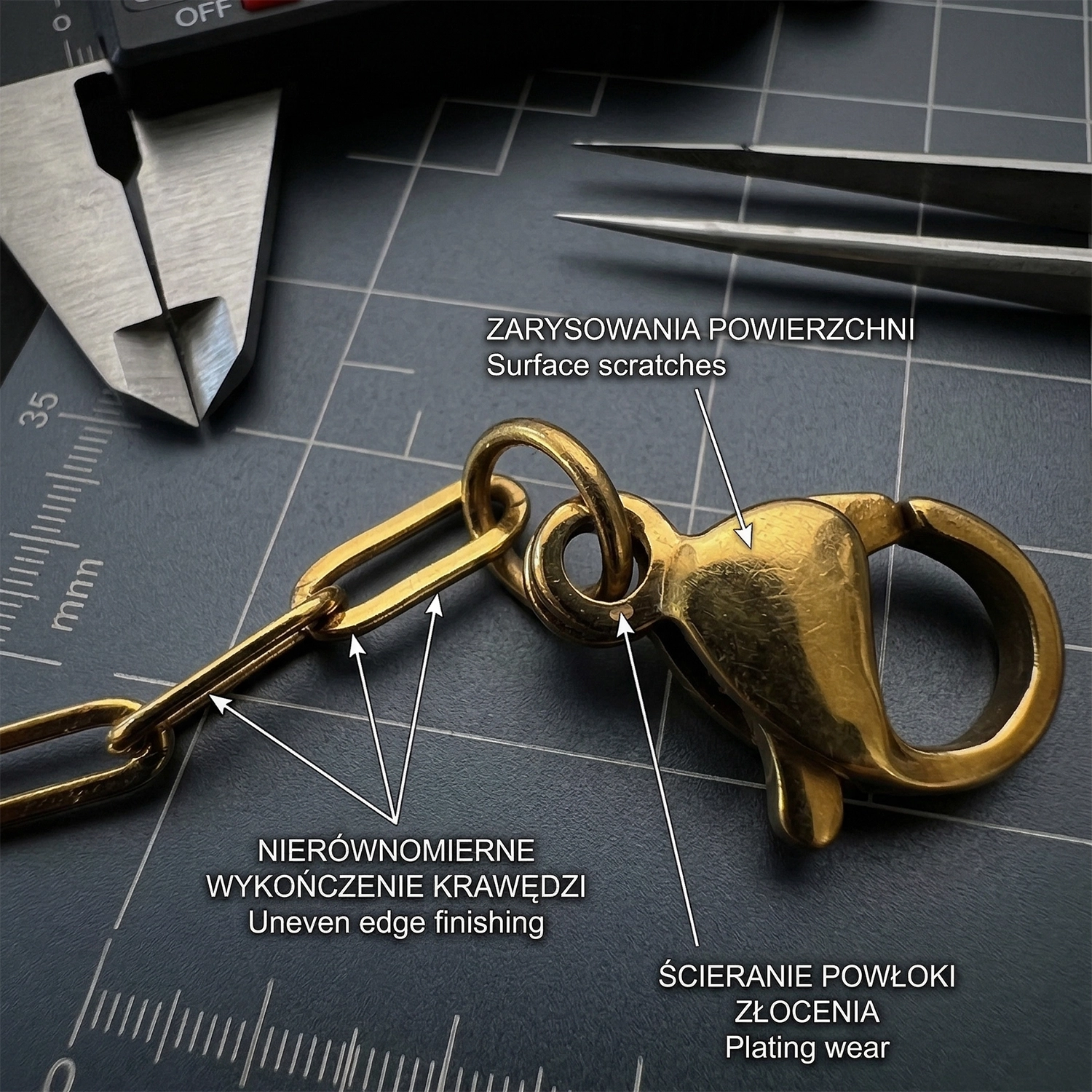 Bransoletka ClipoMio Strong ze stali testy