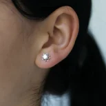 Cyrkonia w komplecie srebrnym Gwiazda Cyrkonii-KM12E