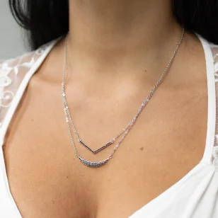 Dots naszyjnik srebrny typu celebrytka LAN6 F