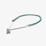 Elegancka bransoletka srebrna Błękit Oceanu 8B