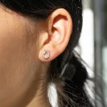 Eleganckie kolczyki srebrne 999 PerłoWicianki KOL10H