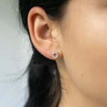 Eleganckie wkrętki srebrne 999 WienKardki KOL6G