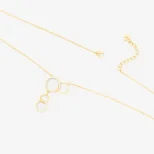 Emmele Pozłacany naszyjnik srebrny LAN5A