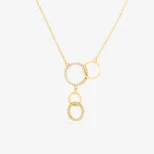 Emmele Pozłacany naszyjnik srebrny LAN5C