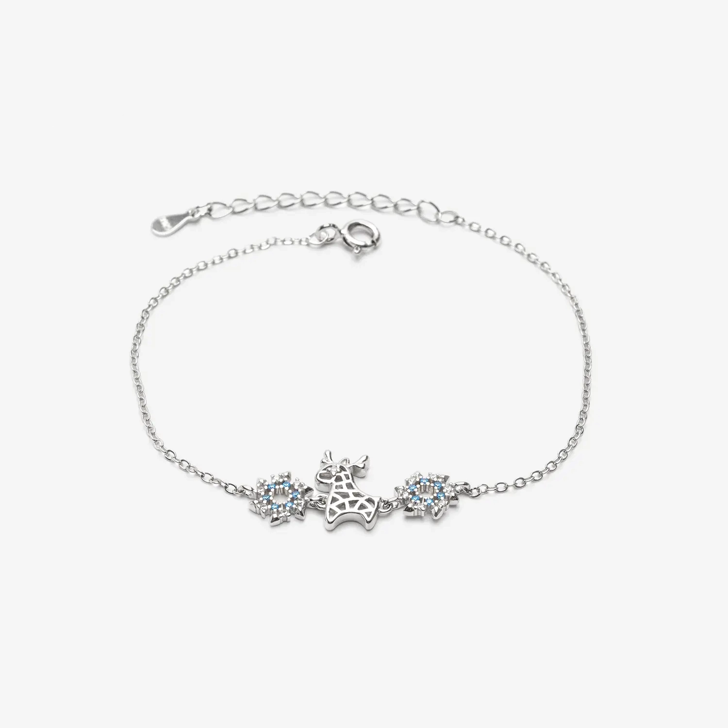 Renifczak bransoletka srebrna 925 z reniferem BR40B Renifczak bransoletka srebrna 925 z reniferem BR40B