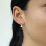 Klasyczny komplet srebrny Perła Na Liściu 15E