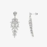 Kolczyki srebrne do ślubu FloraLuxe KOL18B