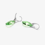 Kolczyki srebrne z kryształami Zielona Moc KOL11B