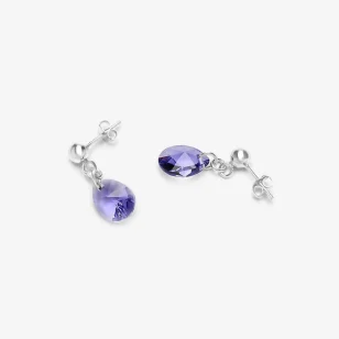 Kolczyki wkrętki z kryształami Mini Pearl Happy Tear KOL14B