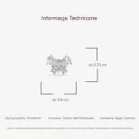 Kolczyki ze srebra 999 CyrKokarDuszki KOL27F
