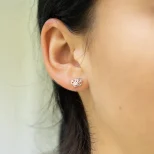 Komplet biżuterii z cyrkonią Szelest Motyla KM3E