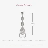 Komplet srebrny 925 do ślubu Kropla Miłości KM23H
