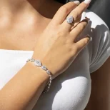 Komplet srebrny 925 do ślubu Kropla Miłości KM23K