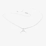 Luna Celebrytka naszyjnik srebrny lunula LAN1B