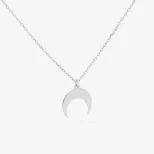 Luna Celebrytka naszyjnik srebrny lunula LAN1C