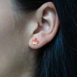 Malutkie kolczyki srebrne wkrętki Momidzi KOL7H