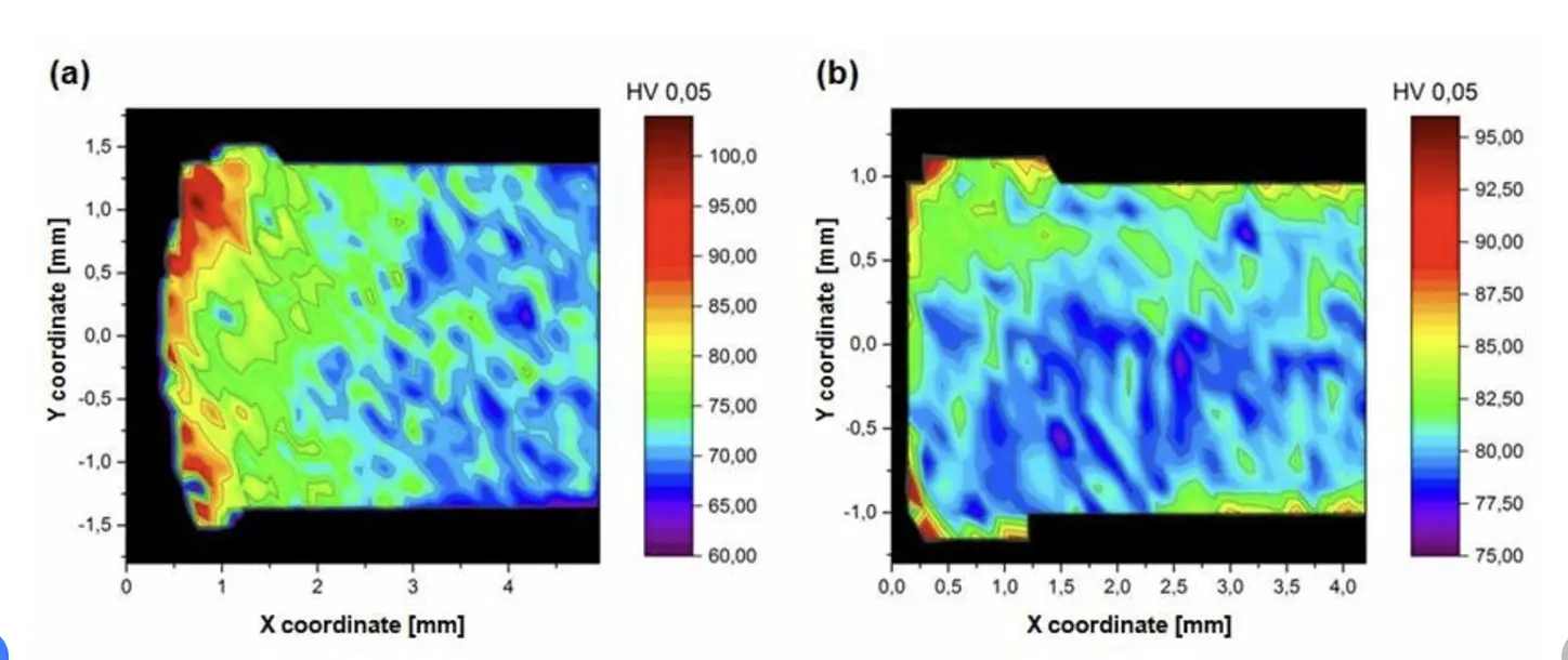Mapowanie Mikrotwardości Srebra 