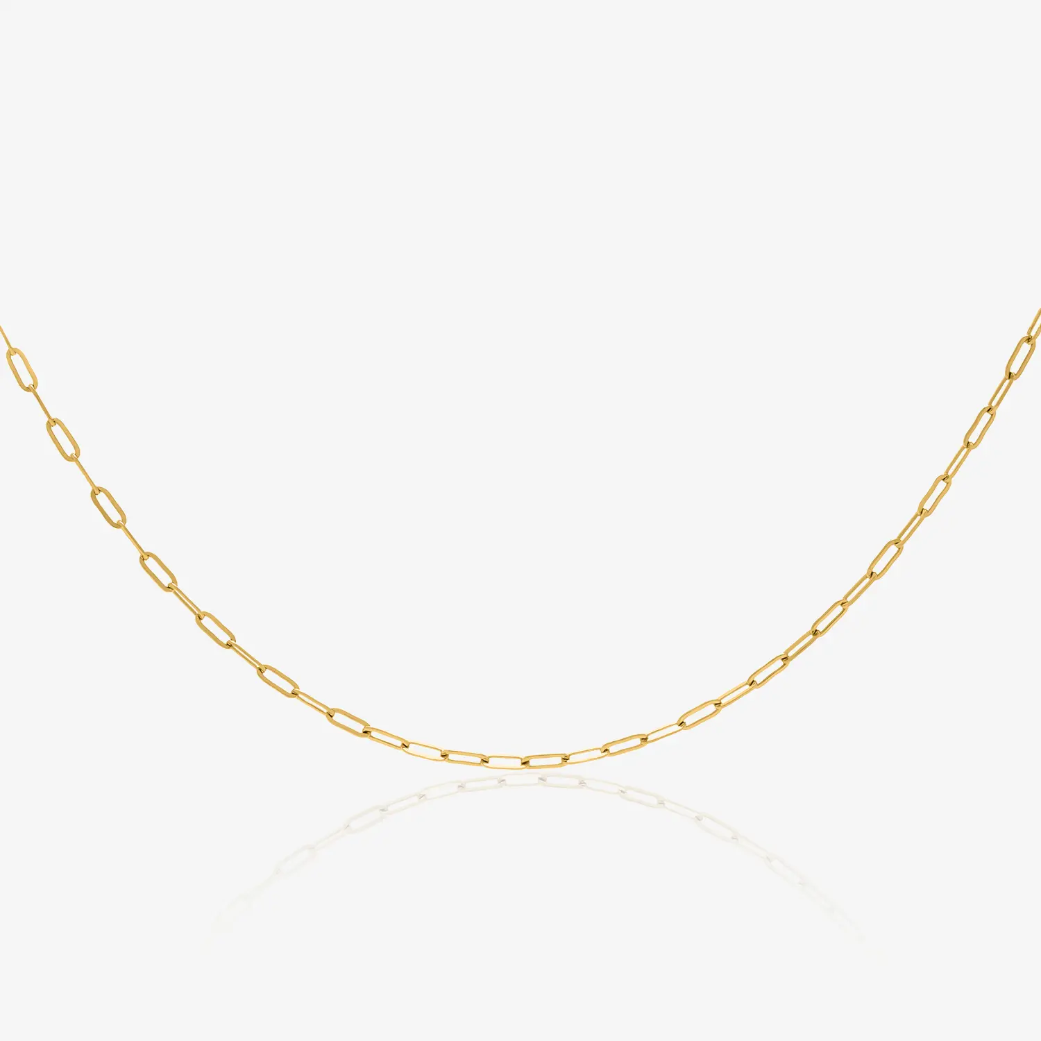 Naszyjnik spinacz biurowy ze stali pozłacanej ClipoMio Strong LANs3A