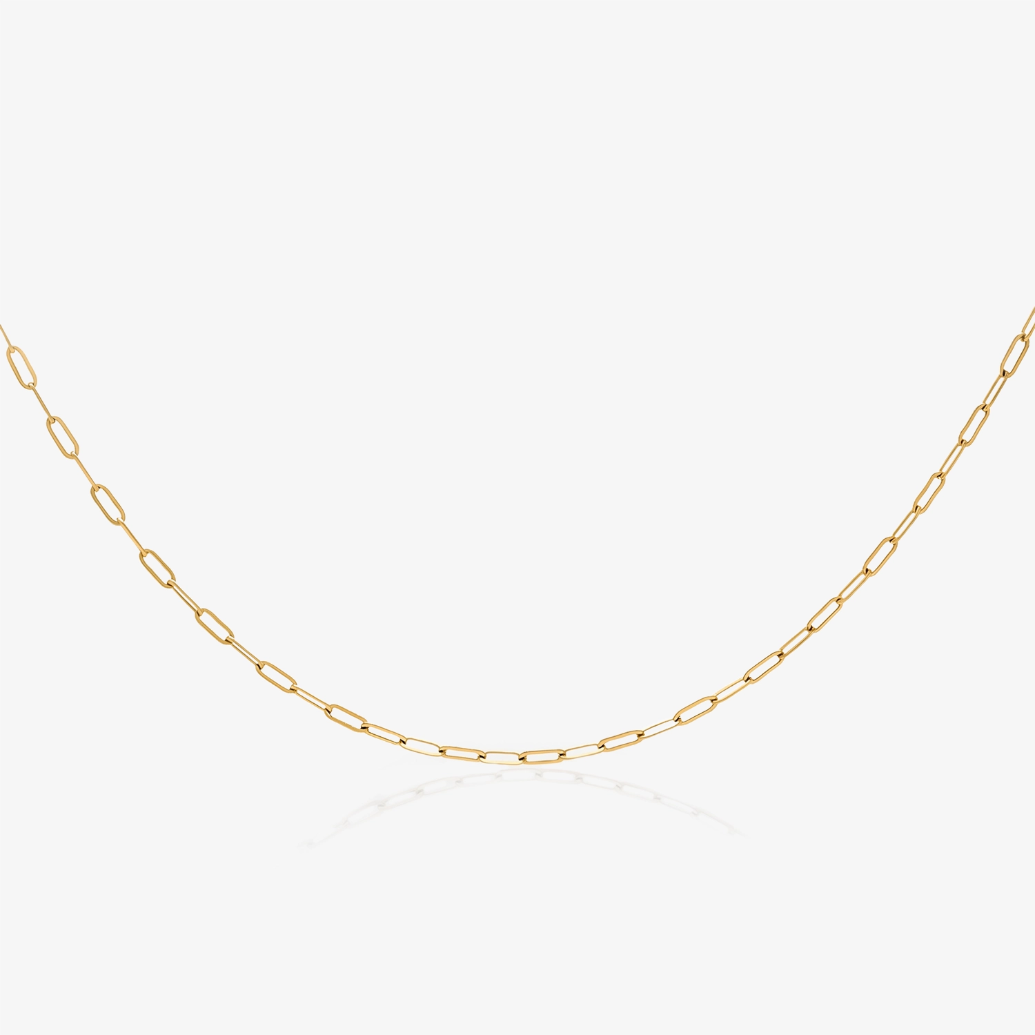 Naszyjnik spinacz biurowy ze stali pozłacanej ClipoMio Strong LANs3C