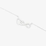 Naszyjnik srebrny Niekończąca się Miłość LAN4A