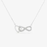 Naszyjnik srebrny Niekończąca się Miłość LAN4B