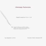 Naszyjnik srebrny Niekończąca się Miłość LAN4D