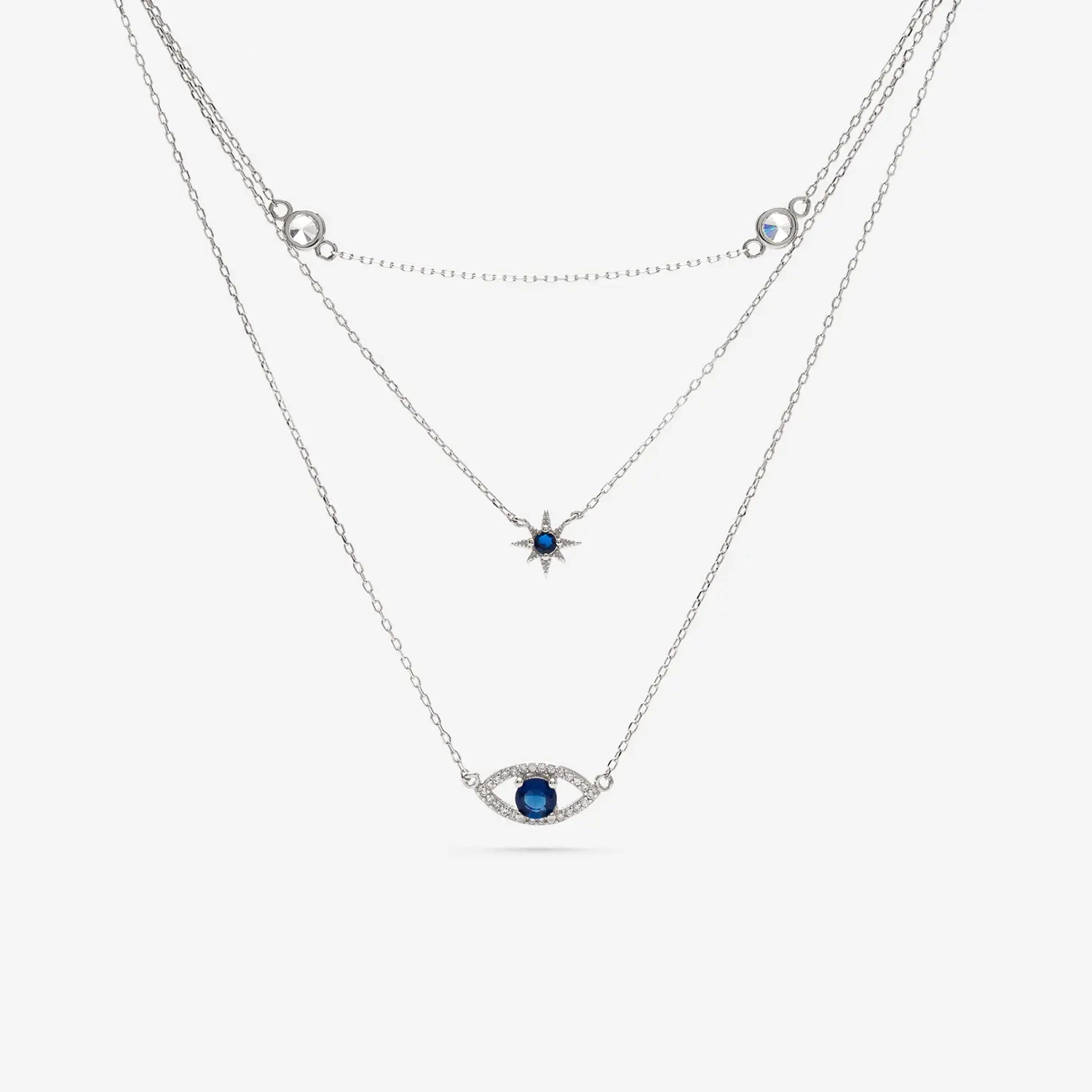 Oko Proroka naszyjnik srebrny LAN12A