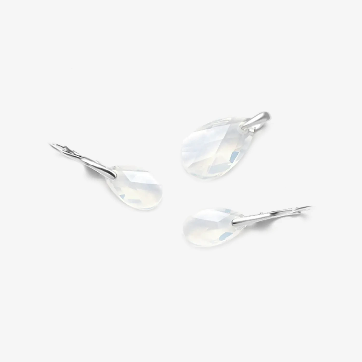 Opal White Almond komplet srebrny Droga Mleczna SWKM6E Opal White Almond komplet srebrny Droga Mleczna SWKM6E