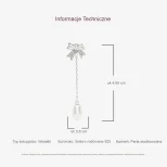 Perłowy Urok srebrne 925 kolczyki wiszące z perłą KOL15B