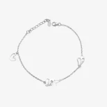 Romantyczna bransoletka ze srebra Gorąca Miłość 2 D