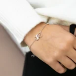 Romantyczna bransoletka ze srebra Gorąca Miłość BR2E