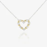 Romantyczny naszyjnik srebrny w kształcie serca SercNetta LAN8A