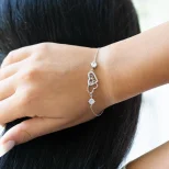 Srebrna bransoletka Love You BR41 E