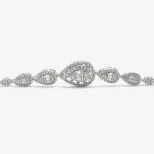 Srebrna bransoletka do ślubu Kropla Miłości BR43 E