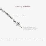 Srebrna bransoletka do ślubu - Kropla Miłości - obrazek 7