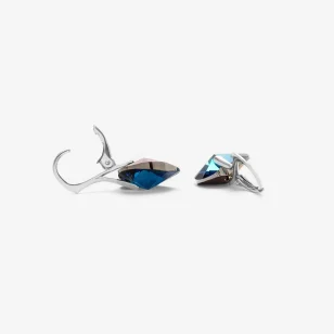 Srebrne kolczyki Heart Bermuda Blue Saga Blue KOL13D