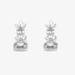 Srebrne kolczyki do ślubu LoveLeaf KOL16B