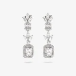 Srebrne kolczyki do ślubu LoveLeaf KOL16E