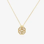 Srebrny 925 naszyjnik Koniczyna w Serduszka LAN15 A