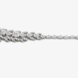 Srebrny komplet do ślubu FloraLuxe KM24C