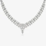 Srebrny komplet do ślubu FloraLuxe KM24E