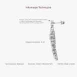 Srebrny komplet do ślubu FloraLuxe KM24F