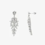 Srebrny komplet do ślubu FloraLuxe KM24H